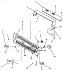 CONTROL PANEL, CONTROL HOOD AND CONTROLS Diagram and Parts List for FG3860  Amana Dryer