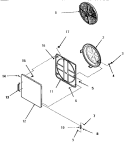 LOADING DOOR Diagram and Parts List for FG3860  Amana Dryer