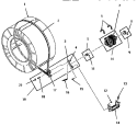 MOTOR, IDLER AND BELT Diagram and Parts List for FG6241  Amana Dryer
