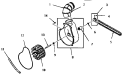 EXHAUST FAN Diagram and Parts List for FG0640  Amana Dryer