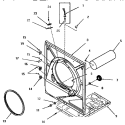 FRONT FRAME AND AIR SHROUD Diagram and Parts List for FG0640  Amana Dryer