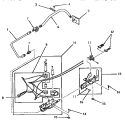 GLOW BAR IGNITION BURNER Diagram and Parts List for FG9181  Amana Dryer