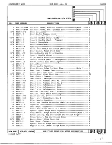 Doors Page 2 Diagram and Parts List for 21994-OA  Admiral Refrigerator