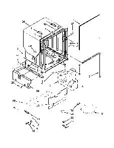 Tub And Frame Parts Diagram and Parts List for 66512833K314  Kenmore Dishwasher