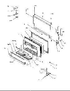 Freezer Door Diagram and Parts List for TP21A3L-P1181503WL  Amana Refrigerator