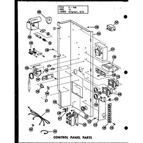 Control Panel Parts 2 Diagram and Parts List for D54475-1 P54475-1C Amana Air Conditioner