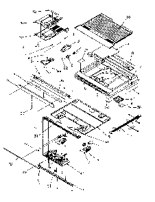 Divider Block Diagram and Parts List for TX22S3L-P1196002WL  Amana Refrigerator