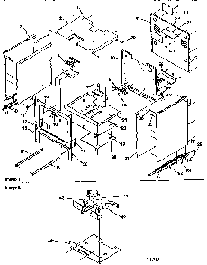 Cabinet Diagram and Parts List for ARG7600W-P1143321NW  Amana Range