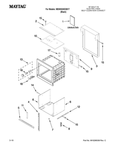 Part Location Diagram of 2618F222-51 Whirlpool USE WPL 2618F175-51