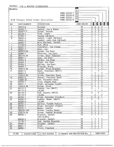 Ice And Water Dispenser Page 2 Diagram and Parts List for 32123-0  Admiral Refrigerator