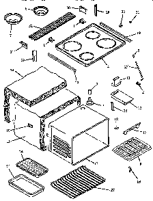 Page 2 Diagram and Parts List for CARS636E-P1130631NE  Amana Range