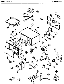 Microwave Parts Diagram and Parts List for 1147002  Amana Microwave