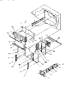 Evaporator Area Diagram and Parts List for TRI22S4L-P1196302WL  Amana Refrigerator