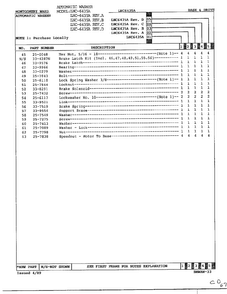Base And Drive Page 3 Diagram and Parts List for 6435A  Norge Washer