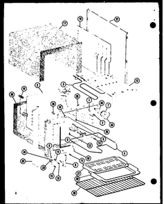 Oven Diagram and Parts List for ARR303-P85235-6S  Amana Range