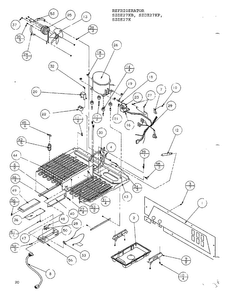 Machine Compartment Diagram and Parts List for SZDE27KB  Amana Refrigerator