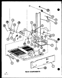REAR COMPONENTS Diagram and Parts List for BC20K P7812514W Amana Refrigerator
