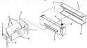 HEATER BOX Diagram and Parts List for FG6181  Amana Dryer