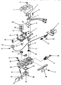 GAS VALVE (NATURAL / MIXED GAS) Diagram and Parts List for FG6181  Amana Dryer