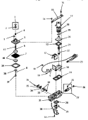 GAS VALVE (NATURAL / MIXED GAS) Diagram and Parts List for FG6181  Amana Dryer