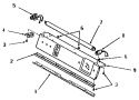 PANEL SUPPORT PLATE AND FLUORESCENT TUBE Diagram and Parts List for FG9031  Amana Dryer