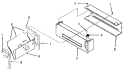 HEATER BOX Diagram and Parts List for FG9031  Amana Dryer