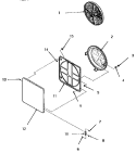 LOADING DOOR Diagram and Parts List for FG9031  Amana Dryer