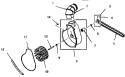 EXHAUST FAN Diagram and Parts List for FG9031  Amana Dryer
