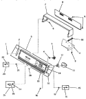 CONTROL PANEL, CONTROL HOOD AND CONTROLS Diagram and Parts List for FG3140  Amana Dryer