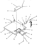 CABINET TOP Diagram and Parts List for FG3140  Amana Dryer