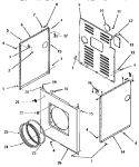 PANELS Diagram and Parts List for FG6280  Amana Dryer