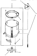 Part Location Diagram of 13505 Whirlpool ASSEMBLY SNUBBER