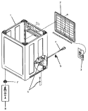 Part Location Diagram of 13552 Whirlpool PANEL,REAR