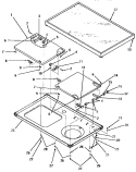 Part Location Diagram of 10119 Whirlpool HINGE BLOCK