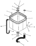 Part Location Diagram of 10172 Whirlpool HOSE