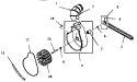EXHAUST FAN Diagram and Parts List for FG9061  Amana Dryer