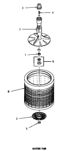 Part Location Diagram of 13541 Whirlpool NO LONGER AVAILABLE