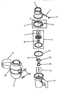 HOPPER, SHREDDER AND SOUND SHELL Diagram and Parts List for FB7111N  Speed Queen Trash Compactor