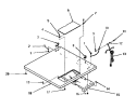 CABINET TOP Diagram and Parts List for DG3341  Speed Queen Dryer