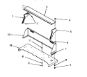 CONTROL HOOD Diagram and Parts List for DG3341  Speed Queen Dryer