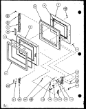 Page 1 Diagram and Parts List for RCS720MP P1140402M Amana Microwave