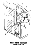 143P3 REAR EXHAUST DEFLECTOR KIT Diagram and Parts List for DG3341  Speed Queen Dryer