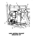 160P3 BOTTOM EXHAUST DEFLECTOR KIT Diagram and Parts List for DG3341  Speed Queen Dryer