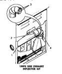 159P3 SIDE EXHAUST DEFLECTOR KIT Diagram and Parts List for DG3341  Speed Queen Dryer