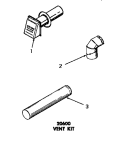 20600 VENT KIT Diagram and Parts List for DG3341  Speed Queen Dryer