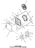 LOADING DOOR Diagram and Parts List for FG3331  Speed Queen Dryer