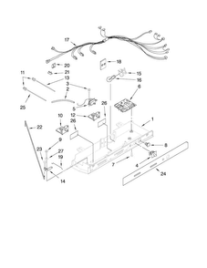 Control Parts Diagram and Parts List for MSD2272VEB00  Maytag Refrigerator