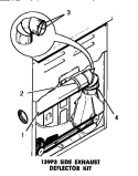 159P3 SIDE EXHAUST DEFLECTOR KIT Diagram and Parts List for FG3331  Speed Queen Dryer