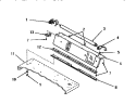 PANEL SUPPORT PLATE AND BRACKET Diagram and Parts List for DG9031  Speed Queen Dryer