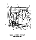 160P3 BOTTOM EXHUAST DEFLECTOR KIT Diagram and Parts List for DE1020  Speed Queen Dryer
